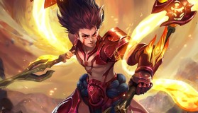 通天边路对决！梓墨马超正面击穿Fly关羽，助WB取胜。